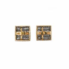 14K Yellow Gold Diamond Pendant Earring Set 1 50tdw 4 4gr - 4721720