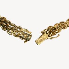 14K Yellow Gold Fancy Link Diamond Panther Necklace 1 50ct - 4525660