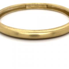 14K Yellow Gold MIGNON FAGET signed Bangle Bracelet - 3556578