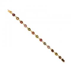 14K Yellow Gold Multi Gemstone Bracelet - 4715153