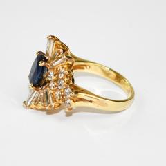 14K Yellow Gold Sapphire and Diamond Jewelry Set - 4721723
