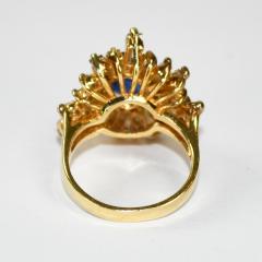 14K Yellow Gold Sapphire and Diamond Jewelry Set - 4721729