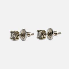 14k White Gold Diamond Stud Earrings 0 65ct - 4738139