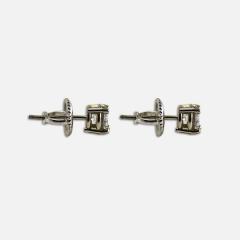 14k White Gold Diamond Stud Earrings 0 65ct - 4738141