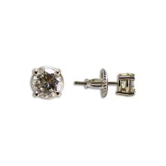 14k White Gold Diamond Stud Earrings 0 65ct - 4738566