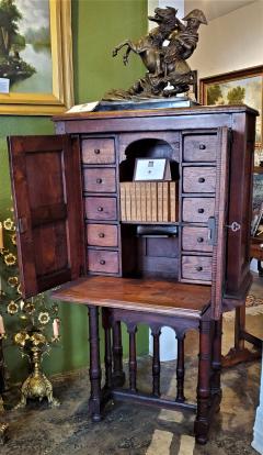16C Spanish Oak Writing Cabinet Important - 1691453