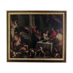 16th 17th Century Bassano Studio Saint Rocco at a Feast Painting - 1556798