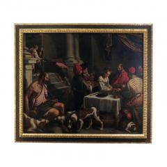 16th 17th Century Bassano Studio Saint Rocco at a Feast Painting - 1556800