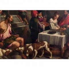 16th 17th Century Bassano Studio Saint Rocco at a Feast Painting - 1556801