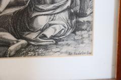 16th Century Antique Engraving by Sadeler Johann I The beheading of St Paul  - 3173435