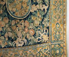 16th Century Enghien Dutch Wool Silk Flora Fauna Tapestry - 4397182