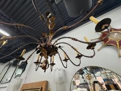 16th Century Italian Wrought Iron Chandelier - 4423797