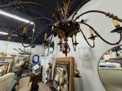 16th Century Italian Wrought Iron Chandelier - 4423799