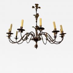 16th Century Italian Wrought Iron Chandelier - 4426694