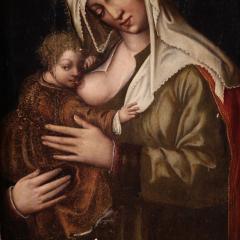 16th century panel painting Madonna with Child - 4251588