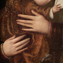 16th century panel painting Madonna with Child - 4251594