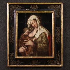 16th century panel painting Madonna with Child - 4252954