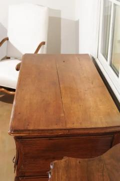 1730s French Period Louis XV Walnut Two Drawer Commode with Bomb Side Panels - 3417004