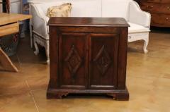 1790s Italian Walnut Buffet with Carved Diamond Motifs and Lift Top - 3604427