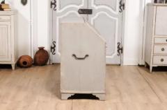 1790s Scandinavian Slant Front Desk with Carved Panel and Four Drawers - 3574217