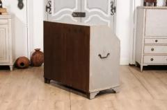 1790s Scandinavian Slant Front Desk with Carved Panel and Four Drawers - 3574221