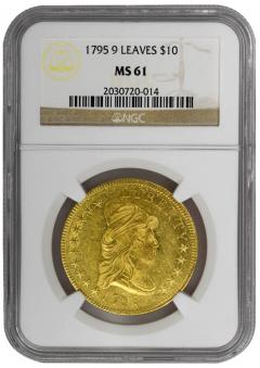 1795 10 9 Leaves Draped Bust NGC MS61 - 4511910