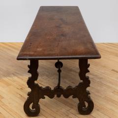 17TH CENTURY SPANISH BAROQUE OAK TRESTLE TABLE - 3701108