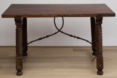 17TH CENTURY SPANISH BAROQUE WALNUT TRESTLE TABLE - 3584645