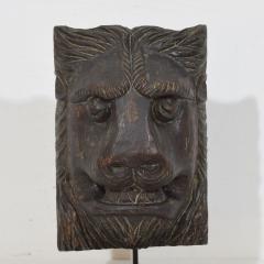 17th 18th Century French Carved Wooden Lion Head - 4121031