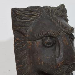 17th 18th Century French Carved Wooden Lion Head - 4121043
