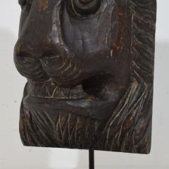 17th 18th Century French Carved Wooden Lion Head - 4121069
