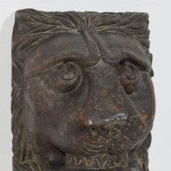 17th 18th Century French Carved Wooden Lion Head - 4121423
