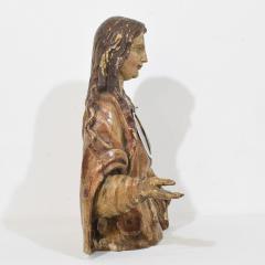 17th 18th Century Italian Wooden Reliquary Bust of a Madonna - 4111957