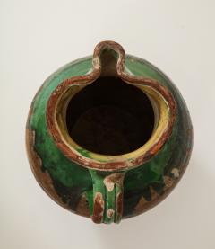 17th C Earthenware Pitcher with Yellow Green Glaze Friesland - 1289588