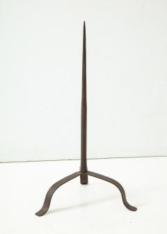 17th C Forged Iron Pricket Candlestick - 937169