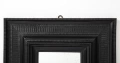 17th C Italian Ebonized Fruitwood Mirror 19th C Mercury Glass Interior Mirror - 3992709