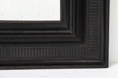 17th C Italian Ebonized Fruitwood Mirror 19th C Mercury Glass Interior Mirror - 3992711