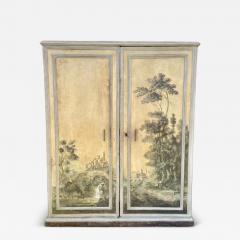 17th C Painted Cabinet with Chalk Graphite Panel Drawings Turin Italy - 4236717