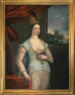 17th C portrait of an Ottoman Elite Woman Venetian School - 4268337
