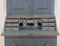 17th Century Blue Scandinavian Bureau with Original Hardware - 4743941