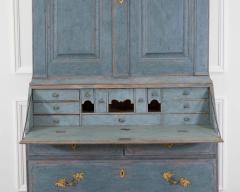 17th Century Blue Scandinavian Bureau with Original Hardware - 4743946
