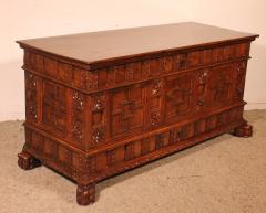 17th Century Catalan Walnut Chest - 3947579