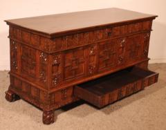 17th Century Catalan Walnut Chest - 3947583