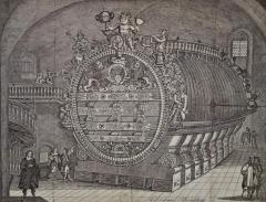 17th Century Engraving of The Heidelberg Tun a Huge Wine Cask - 2788357