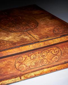 17th Century Figured Walnut and Seaweed Marquetry Lace Box - 3123457