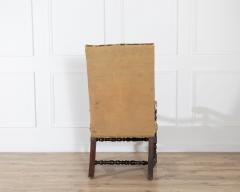17th Century French Baroque Walnut Spool Armchair with Petit Point Tapestry - 4397075