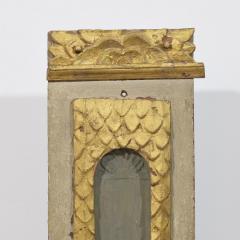 17th Century French Carved Oak Baroque Altar Niche with Angel Head - 4509055