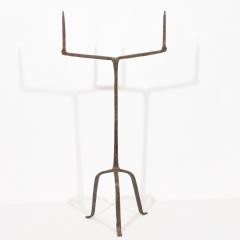 17th Century French Hand Forged Iron Candleholder - 4114312