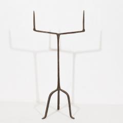 17th Century French Hand Forged Iron Candleholder - 4114406