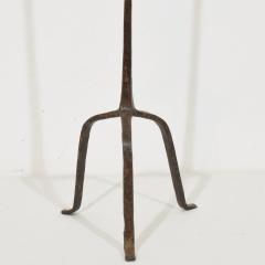 17th Century French Hand Forged Iron Candleholder - 4114413